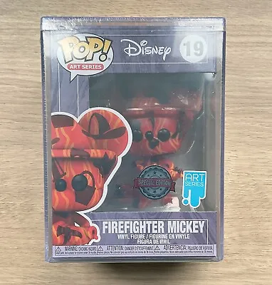 Buy Funko Pop Art Series Mickey Mouse Firefighter Mickey #19 • 19.99£