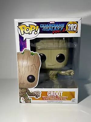 Buy Funko Pop! Marvel Guardians Of The Galaxy Groot 10  Inch #202 • 25.99£