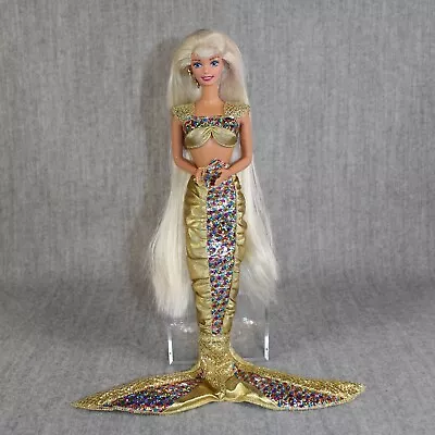 Buy 1990s BARBIE MATTEL Jewel Hair Mermaid Doll Near Complete Gold Vintage RARE • 61.73£