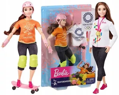 Buy BARBIE SPORTS OLYMPIC SKATER DOLL GJL78 Mattel • 43.18£