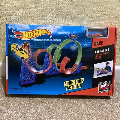 Buy Hot Wheels Four Loop Action Used Only A Couple Of Times. Car Needs Fixing • 10.99£