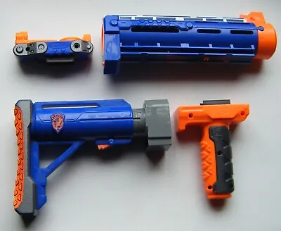Buy Nerf N-Strike Attachments Lot -  Stock, Barrel Extension, Sight, Grip • 39.99£