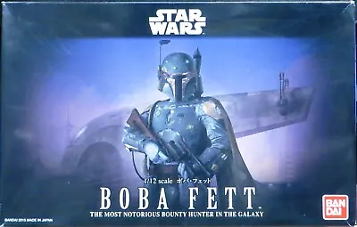 Buy Bandai Boba Fett Bounty Hunter 1/12 Scale Plastic Model Kit Figure Star Wars ESB • 40£