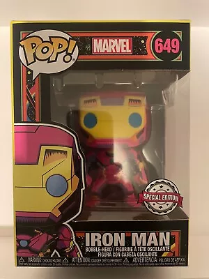 Buy Funko Pop Marvel Iron Man Black Light Special Edition  • 10£