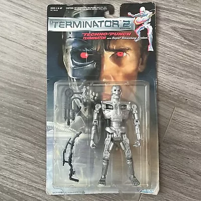 Buy Terminator 2 Techno-Punch Terminator Action Figure With Super Smashing Action • 44.99£