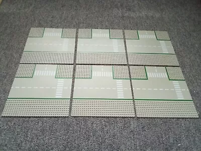 Buy Lego Road Base Plates T Junctions Original X6 Rare • 22.50£