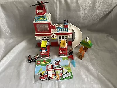 Buy Duplo 10970 Fire Station With Helicopter 100% Plus Extra Fire Engine • 55£