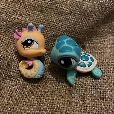 Buy Littlest Pet Shop Genuine Hasbro Animal Figure Turtle Tortoise Sea Horse Toys • 9.99£