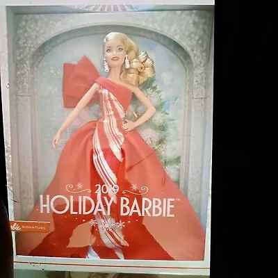 Buy 2019 Barbie HOLIDAY Merry Christmas Blonde Doll 2018 Mattel FXF01 NRFB Dress Box • 56.53£