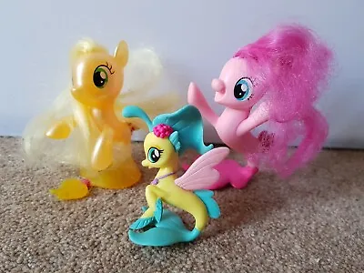 Buy 3x My Little Pony Mermaid Applejack Pinky Pie & Skystar • 14.99£