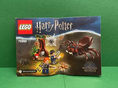 Buy LEGO INSTRUCTION MANUAL, Harry Potter, Aragog's Lair, 56 Pages, No. 75950 • 3.49£