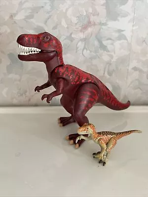 Buy Playmobil Pre History Dinosaurs: Red T-Rex Tyrannosaurus Rex Includes Baby • 0.99£