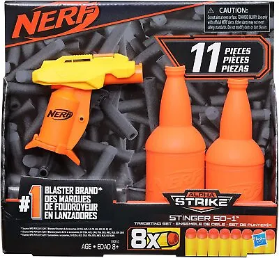 Buy Nerf Alpha Strike Stinger SD-1 - BNIP - 11 Piece Targeting Blaster Set By Hasbro • 9.99£