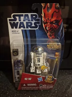 Buy Star Wars R2 D2 Figure Light & Sound Includes Galactic Battle Game Dice Hasbro  • 15£