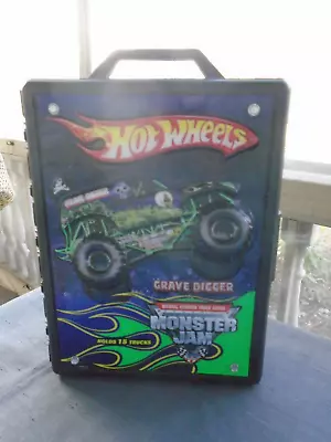 Buy Hot Wheels Monster Jam Grave Digger Case Holds 15 Monster Trucks. • 19.25£