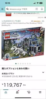 Buy An Escape Of The Genuine LEGO Jurassic World Indominus Rex • 806.96£