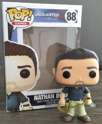Buy Funko Pop! Games: Uncharted 4 88#Nathan Drake Exclusive Vinyl Action Figures Toy • 12.50£