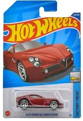 Buy Hot Wheels Alfa Romeo 8c Competizione Red 156/250 Hhf31 • 7.14£