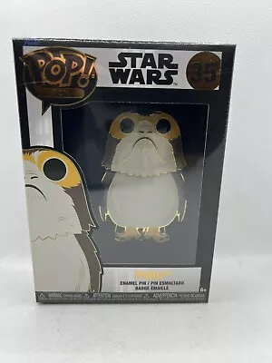 Buy Funko Pop Pin Star Wars Porg 35 Enamel Disney Store NEW RARE UK Bird Animal • 9.99£