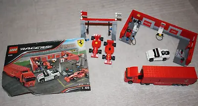 Buy LEGO Racers: Ferrari F1 Pit (8155) Complete Set • 35£