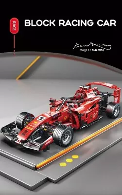Buy Fits Legos Technic Car F1 Formula 1 Red Racing Assembly Building Blocks Model • 21.99£