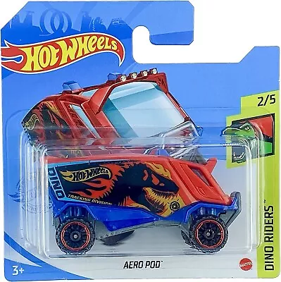 Buy Hot Wheels 2021 Dino Riders #25 AERO POD Red Dinosaur MINT WH40K Hive Transport • 2.25£