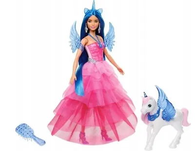 Buy BARBIE MERMAID DOLL SAPPHIRE Winged Unicorn 65th Anniversary Barbie HRR16 Mattel • 58.56£