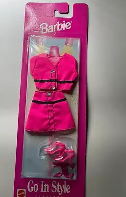 Buy 1997 Barbie Go In Style Fashion Hot Pink Set Mattel New In Pack • 11.40£