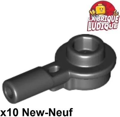 Buy LEGO 10x Bar Rod 1L With 1x1 Round Flat Round Flat Black/Black 32828 NEW • 2.14£