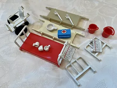 Buy Vintage Playmobil Hospital Pieces, Bed, Wheelchair Spares • 12.99£