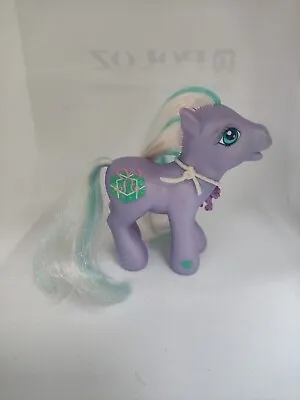 Buy My Little Pony Razzaroo G3 Hasbro 2002 Pony Charm Necklace Purple Green REVERSE • 12.74£
