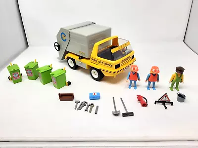 Buy Vintage 1978 Playmobil 3780 Garbage/Dustbin Lorry With Figures & Accessories • 20£