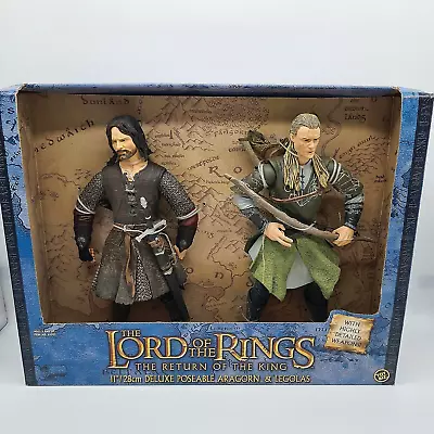 Buy ARAGORN And LEGOLAS  11  Deluxe Figures 2002 LORD OF THE RINGS ( Rotk ) TOYBIZ • 49.99£