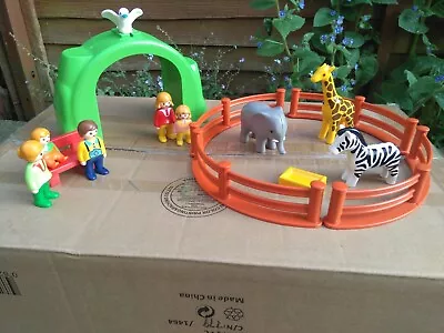Buy Playmobil 123 Zoo With Elephant, Zebra And Giraffe • 15£