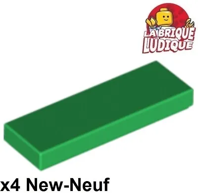 Buy LEGO 4x Tile Plate Smooth 1x3 With Groove Green/Green 63864 New • 2.51£