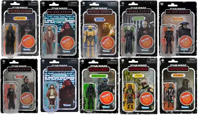 Buy Star Wars Retro Collection 3.75  Action Figures Mandalorian Obi Wan Kenobi Etc • 15.99£