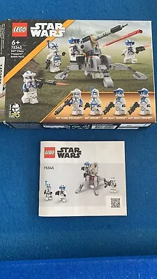 Buy LEGO Star Wars - 501st Clone Troopers Battle Pack - 75345 Box And Instructions • 2.95£
