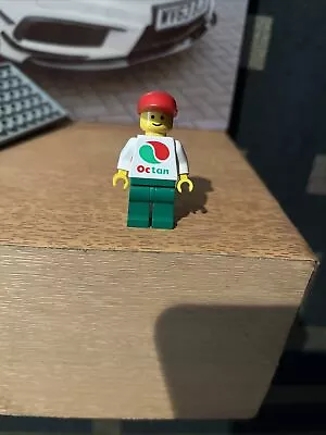 Buy Vintage Lego Figure Octan White & Green In Red Cap Hat Town Minifig • 2.89£