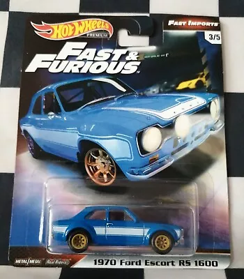 Buy Hot Wheels Premium Fast & Furious 1970 Ford Escort RS 1600 Fast Imports #3/5 • 19.99£