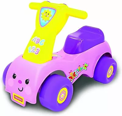 Buy Fisher Price Girls Purple Push N Scoot Outdoor Garden Toddler Ride On Toy Sounds • 26.49£