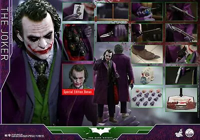 Buy 1/4 Hot Toys Qs010b The Dark Knight Joker Special Version (47cm) Action Figure • 879.99£