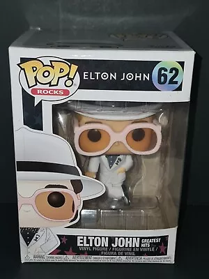 Buy Funko Pop! Rocks: Rare Vaulted Elton John No 62 In White Suit , Greatest Hits  • 49.95£
