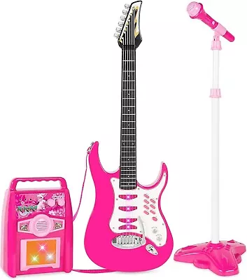 Buy Kids Electric Musical Guitar Play Set, Toy Guitar Starter Kit Bundle W/ 6 Demo • 33.75£