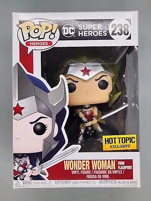 Buy #238 Wonder Woman (from Flashpoint) Damaged Box Funko POP With Protector • 22.49£