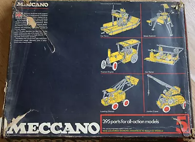 Buy Vintage Meccano Set No. 5 - 1970's - Two Trays • 26£