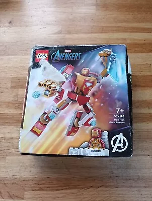 Buy LEGO 76203 Marvel Avengers Iron Man Mech Armour New Sealed Box Squashed • 10£