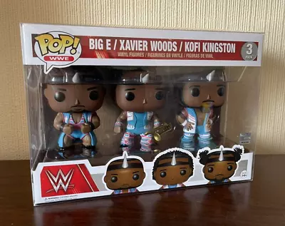 Buy Funko Pop Vinyl WWE 3 Pack - Big E Xavier Woods Kofi Kingston + Protector • 29.99£