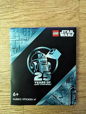 Buy LEGO Star Wars 25th Anniversary 25 Years Fabric Sticker Promo Promo NEW • 48.30£