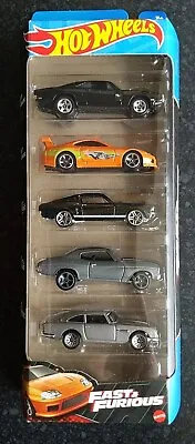 Buy Hot Wheels HLY70 Fast And Furious 5 Pack: Supra,DB5,Chevelle,Mustang,Charger • 17£
