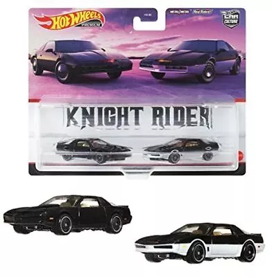 Buy Premium 2 Pack Knight Rider K.I.T.T/K.A.R.R HCY74 Hot Wheels Free FedEx Shipping • 56.36£